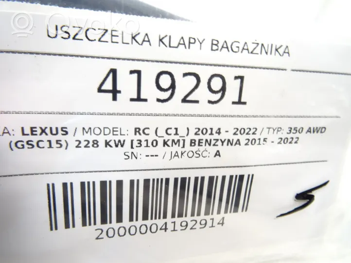 Lexus RC Uszczelka drzwi przednich 