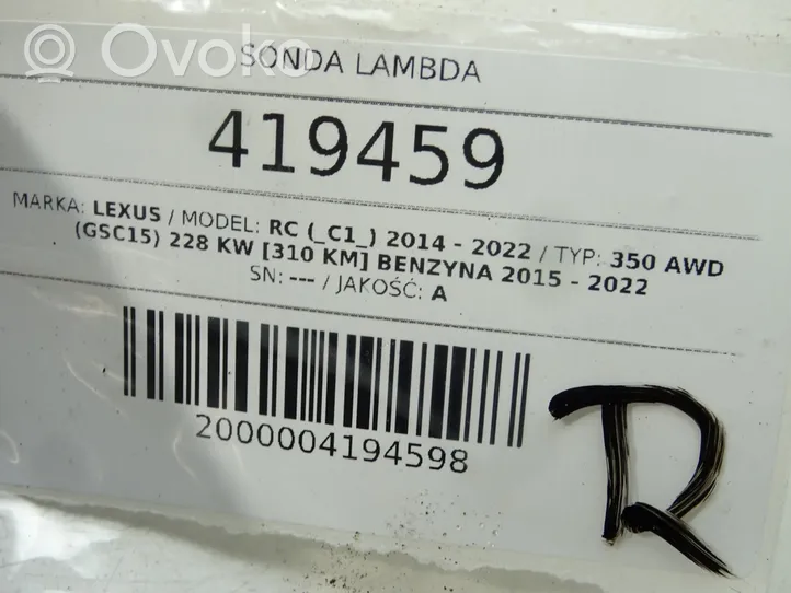 Lexus RC Sonde lambda 89467-53080