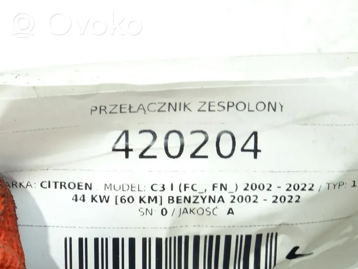 Citroen C3 Manetka / Przełącznik kierunkowskazów wycieraczek 96474006XT