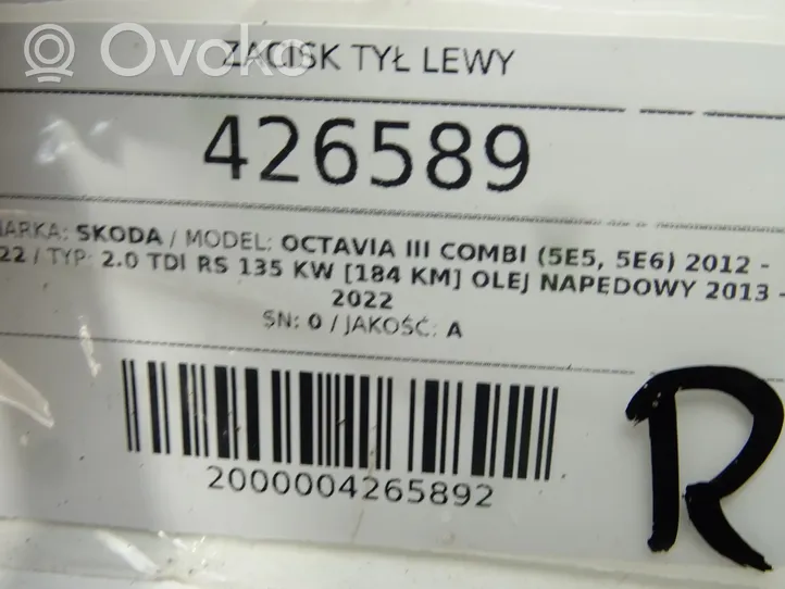 Skoda Octavia Mk3 (5E) Tylny zacisk hamulcowy 