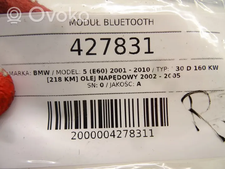 BMW 5 E60 E61 Bluetoothin ohjainlaite/moduuli 6942591