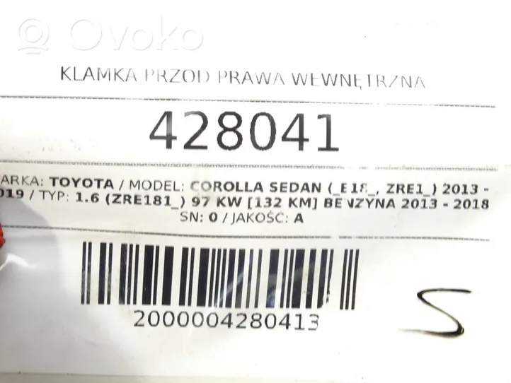 Toyota Corolla E160 E170 Etuoven sisäkahva 69205-0D271