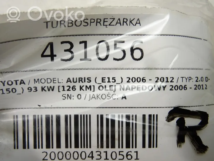 Toyota Auris 150 Turboahdin 17201-26050