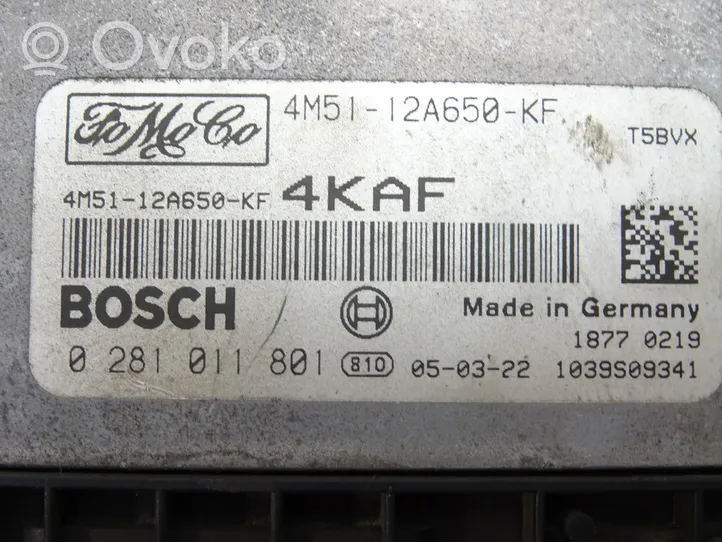 Ford Focus Motorsteuergerät ECU 4M51-12A650-KF