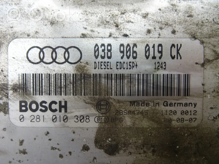 Audi A3 S3 8L Unidad de control/módulo ECU del motor 038906019CK