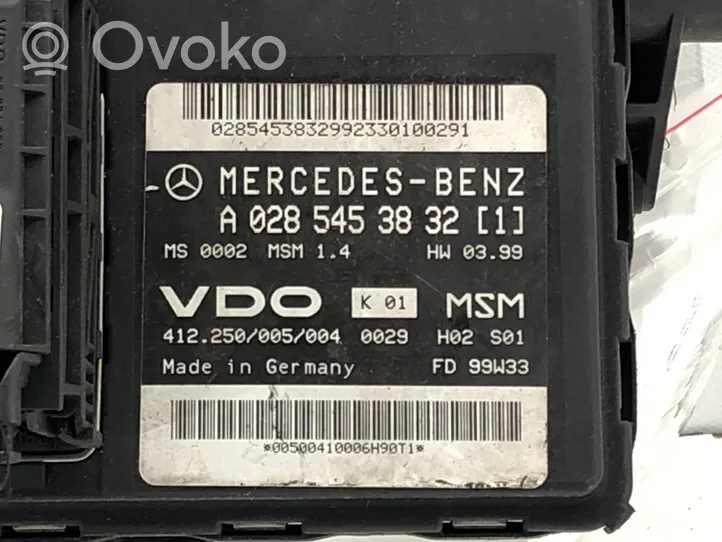 Mercedes-Benz A W168 Moottorin ohjainlaite/moduuli (käytetyt) A0285453832