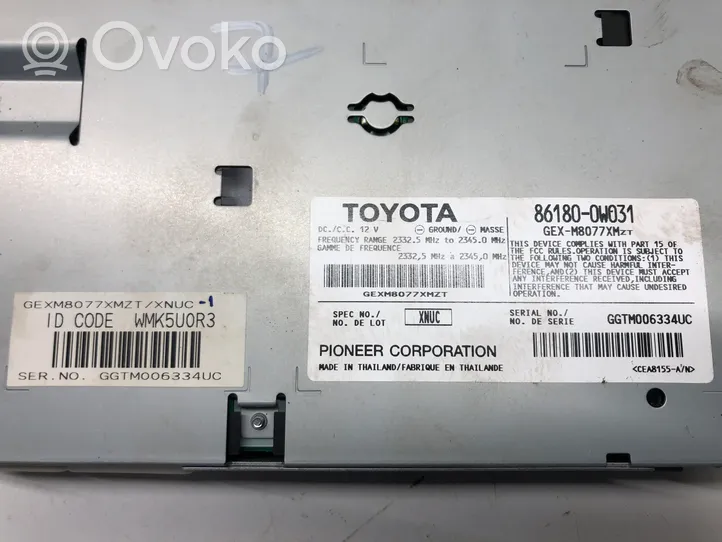 Toyota Highlander XU40 Amplificateur de son 86180-0W031