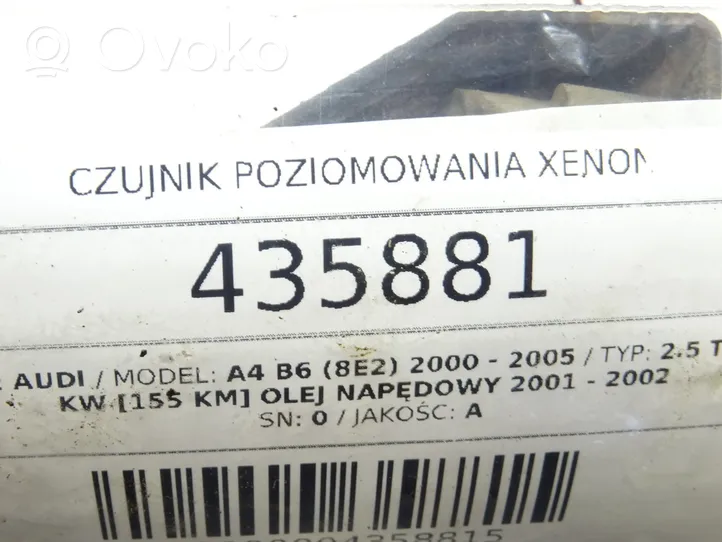 Audi A4 S4 B6 8E 8H Augstuma sensors (priekšējo lukturu) 