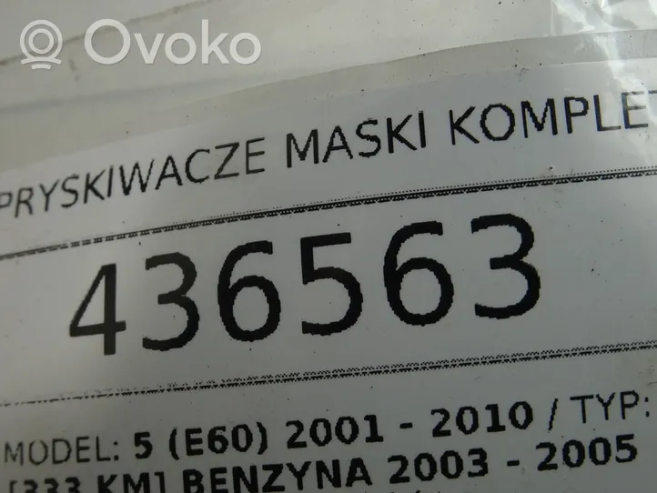 BMW 5 E60 E61 Langų skysčio purkštukas (-ai) priekinio stiklo 