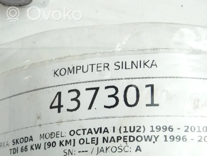 Skoda Octavia Mk1 (1U) Komputer / Sterownik ECU silnika 038906018GM