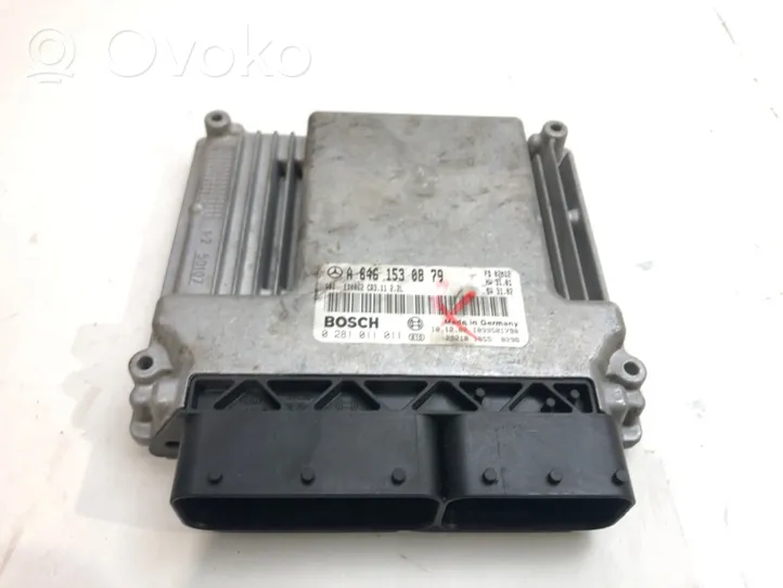 Mercedes-Benz E W211 Unité de commande, module ECU de moteur A6461530879