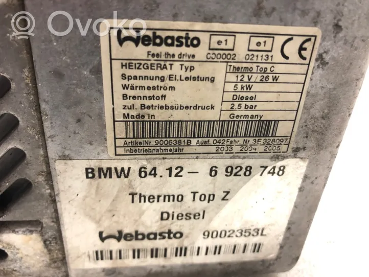 BMW 7 E65 E66 Autonominio šildytuvo (webastos) cirkuliacinis siurbliukas 6928748