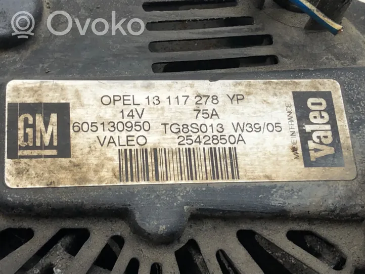 Opel Combo C Generatore/alternatore 13117278
