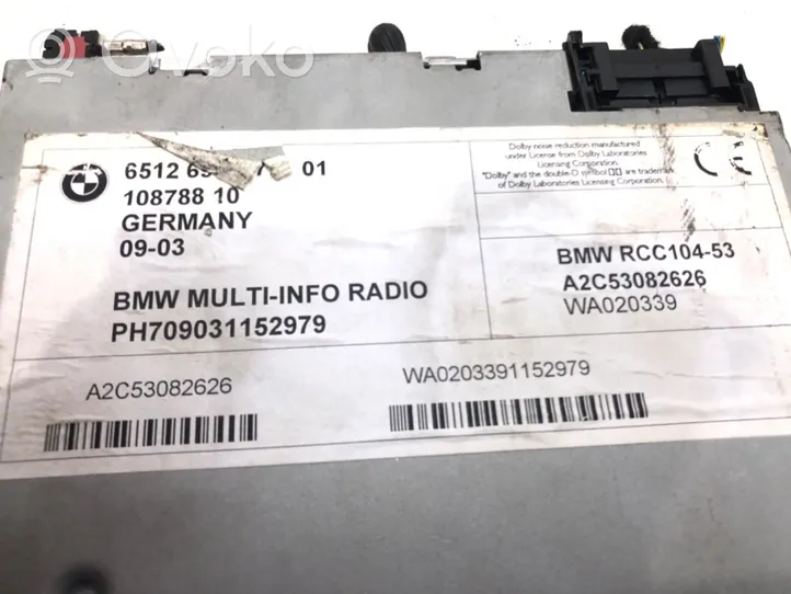 BMW 3 E46 Radio / CD/DVD atskaņotājs / navigācija RCC104-53