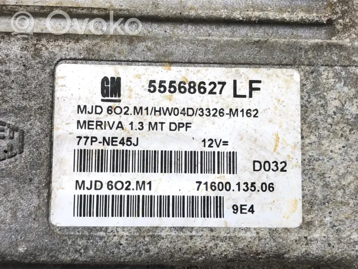 Opel Meriva A Unité de commande, module ECU de moteur 55568627