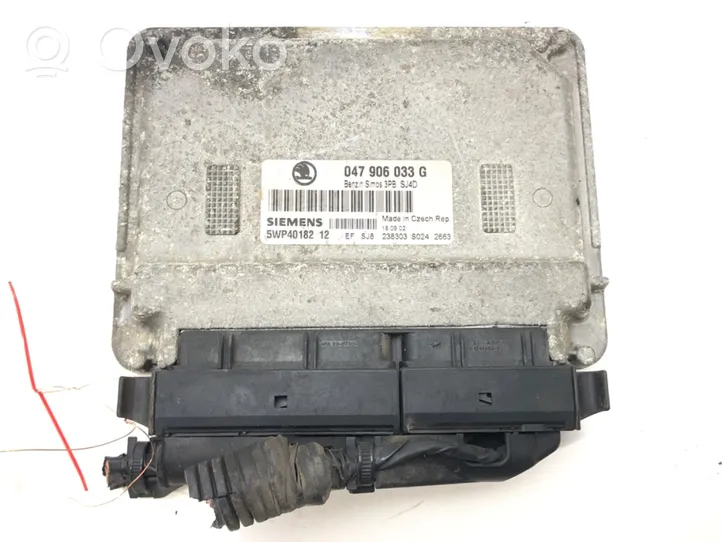 Skoda Fabia Mk1 (6Y) Komputer / Sterownik ECU silnika 047906033G