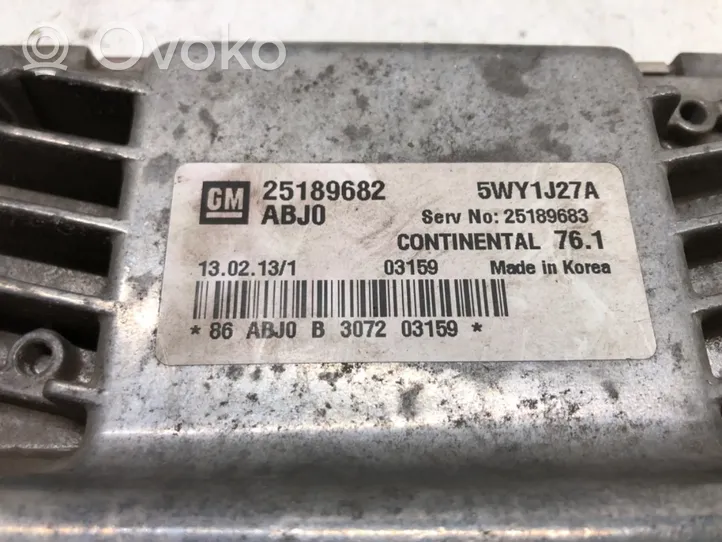 Chevrolet Cruze Engine control unit/module ECU 25189682