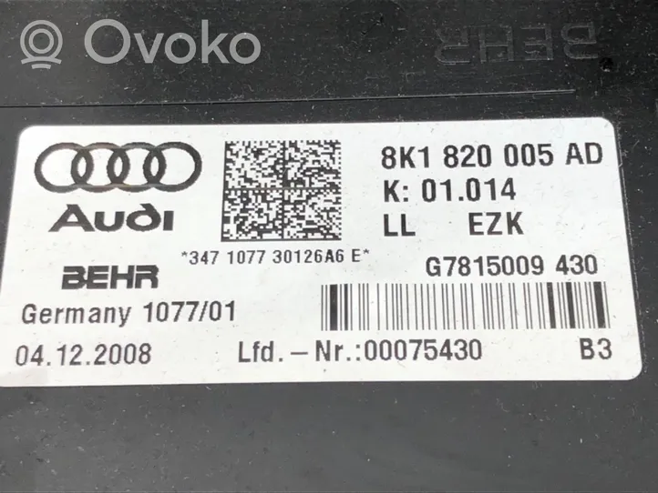 Audi A4 S4 B8 8K Nagrzewnica dmuchawy 8K1820005AD