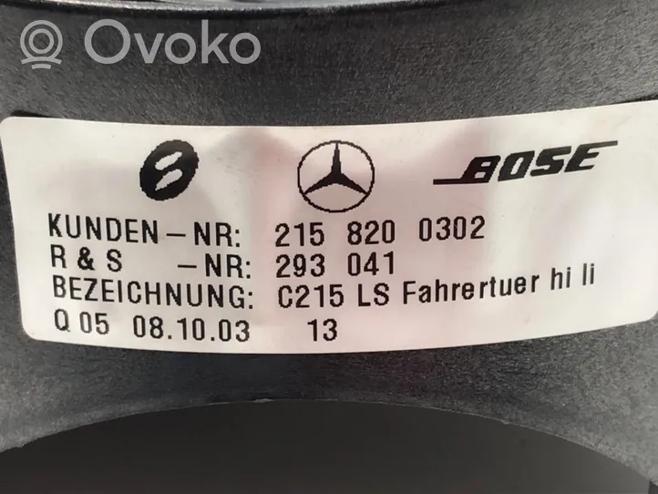 Mercedes-Benz CL C215 Äänentoistojärjestelmäsarja 2158201502