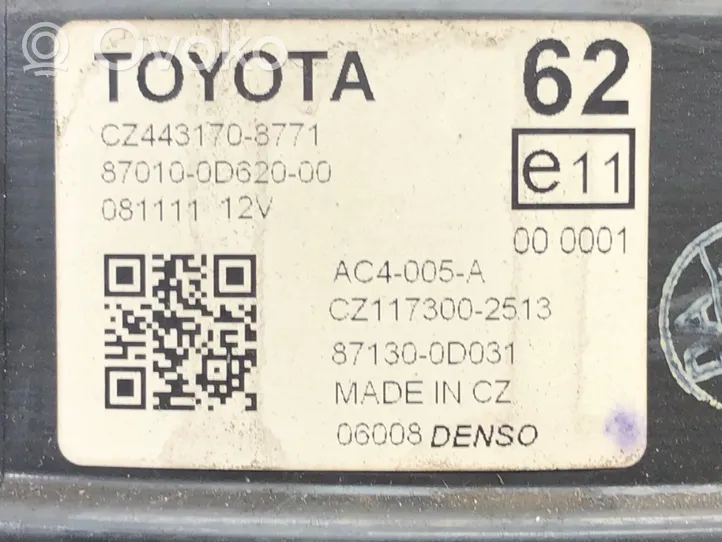 Toyota Yaris Nagrzewnica dmuchawy 87010-0D620-00