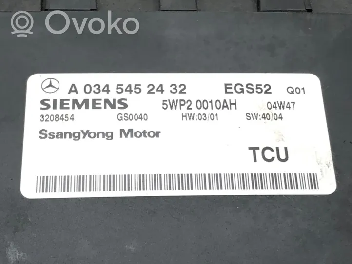 SsangYong Rexton Muut ohjainlaitteet/moduulit A0345452432