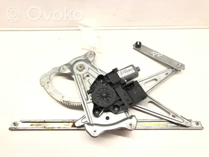 Renault Megane III Front door window regulator with motor 807301396R