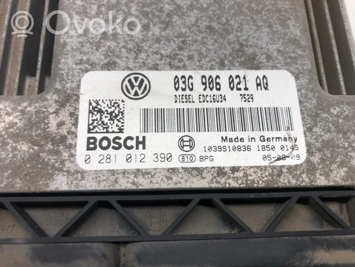 Volkswagen Caddy Unité de commande, module ECU de moteur 03G906021AQ