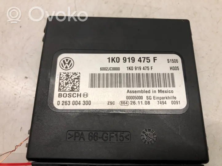 Volkswagen Scirocco Steuergerät Einparkhilfe Parktronic PDC 1K0919475F