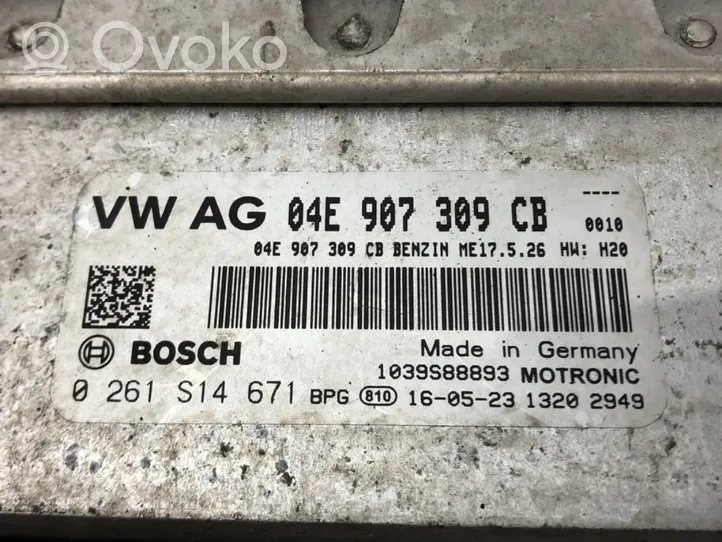 Skoda Fabia Mk3 (NJ) Komputer / Sterownik ECU silnika 04E907309CB