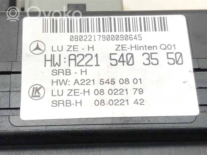 Mercedes-Benz S W221 Sulakerasiasarja A2215403550