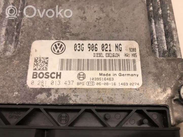 Volkswagen PASSAT B6 Unité de commande, module ECU de moteur 03G906021NG