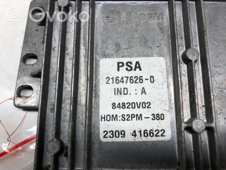 Citroen C3 Komputer / Sterownik ECU silnika 9648293980