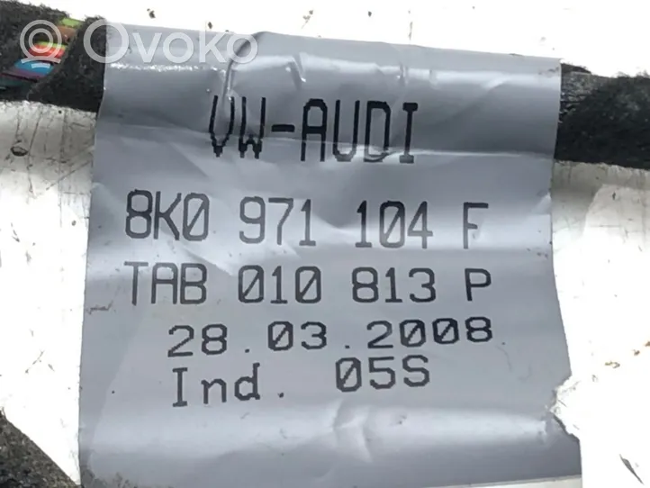 Audi A4 S4 B8 8K Cableado del sensor de aparcamiento (PDC) 8K0971104F