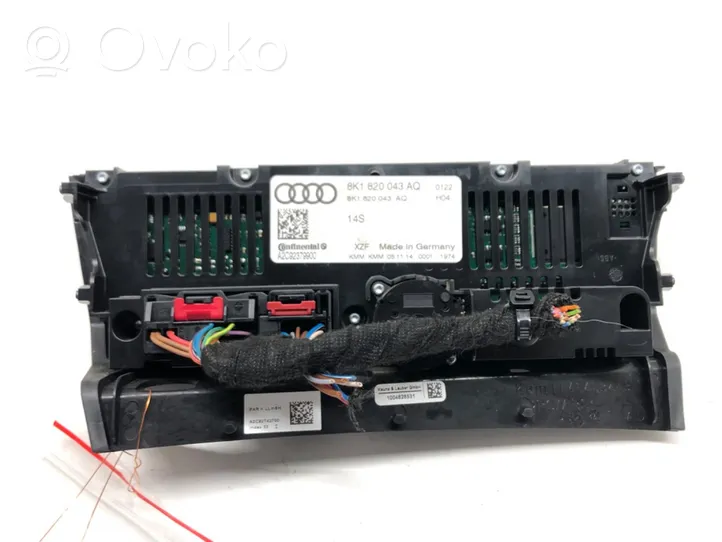 Audi A4 S4 B8 8K Sisätuulettimen ohjauskytkin 8K1820043AQ