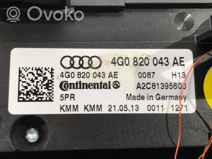 Audi A6 C7 Sisätuulettimen ohjauskytkin 4G0820043AE