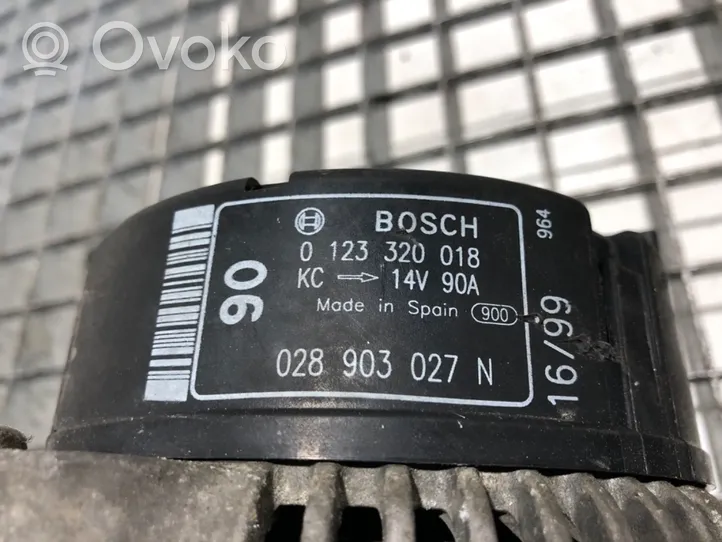 Volkswagen II LT Generatore/alternatore 0123320018