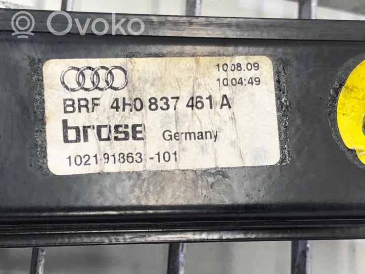 Audi A8 S8 D4 4H Elektryczny podnośnik szyby drzwi przednich 4H0837461A