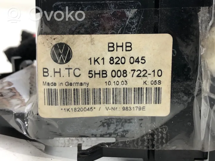 Volkswagen Golf V Sisätuulettimen ohjauskytkin 1K1820045