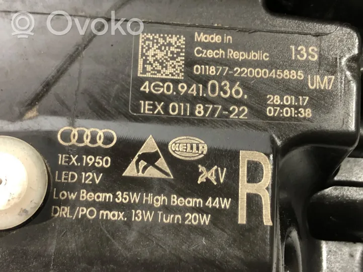 Audi A6 C7 Lampa przednia 4G0941036