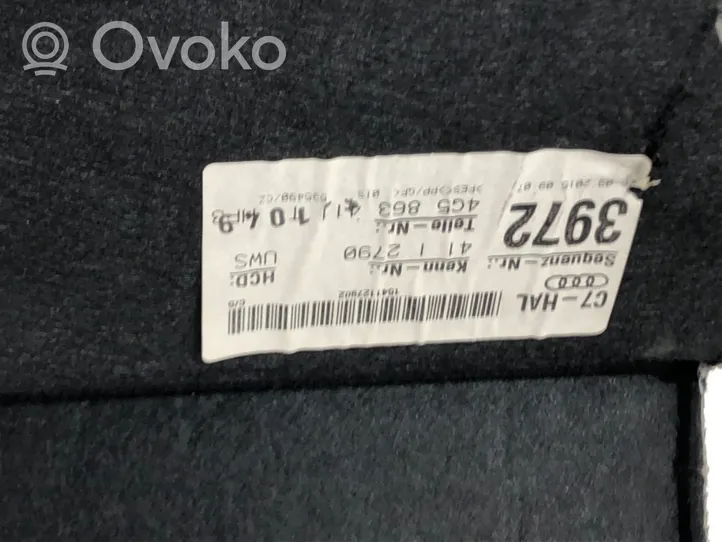 Audi A6 C7 Półka tylna bagażnika 4G5863411