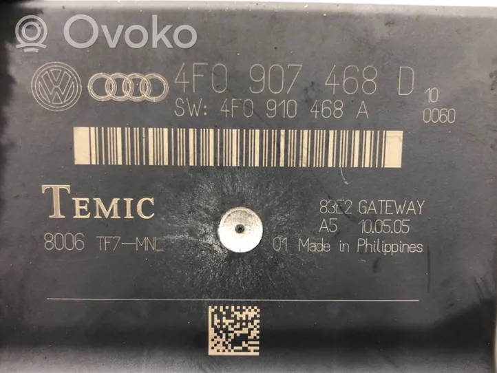 Audi A6 Allroad C6 Gateway control module 4F0907468D