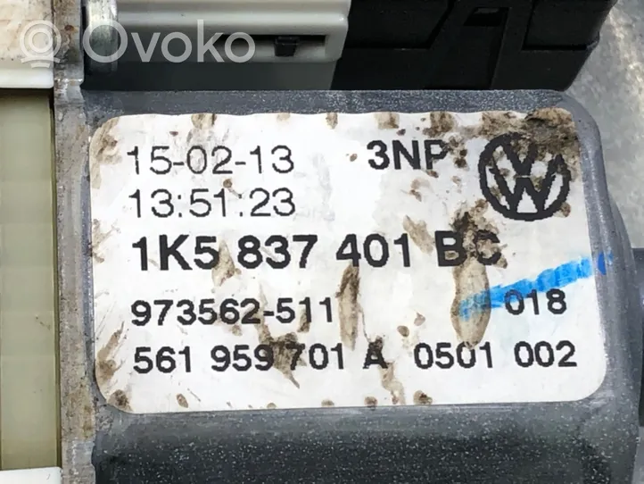 Volkswagen Golf VI Elektryczny podnośnik szyby drzwi przednich 1K5837401BC