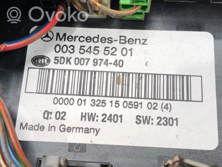 Mercedes-Benz C AMG W203 Muut ohjainlaitteet/moduulit 0035455201