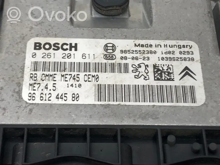 Citroen Berlingo Unité de commande, module ECU de moteur 