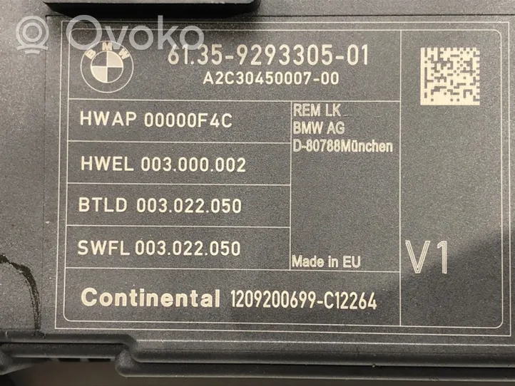 BMW 3 F30 F35 F31 Unidad de control/módulo de carrocería central 9293305