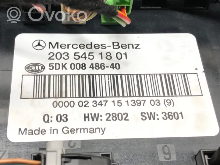 Mercedes-Benz C AMG W203 Muut ohjainlaitteet/moduulit 2035451801