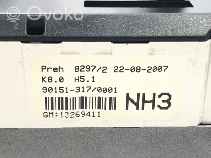 Opel Zafira B Schalter Gebläse Heizung Lüftung 13269411