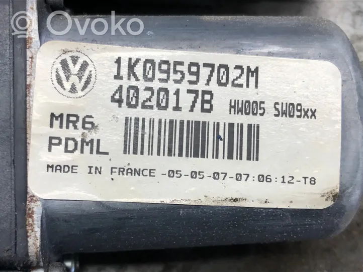 Volkswagen Golf V Elektryczny podnośnik szyby drzwi przednich 1K0959702M