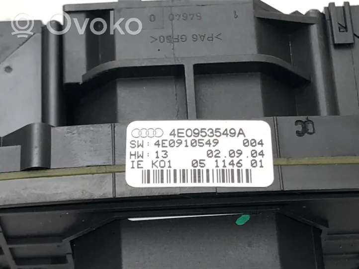 Audi A8 S8 D3 4E Pyyhkimen/suuntavilkun vipukytkin 4E0953549A