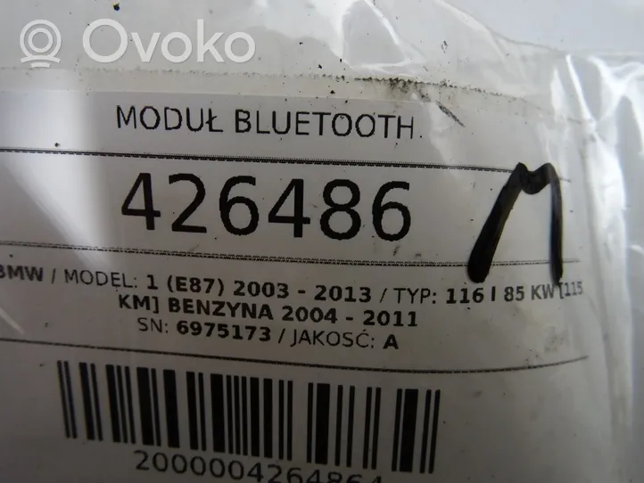 BMW 1 E81 E87 Moduł / Sterownik Bluetooth 6975173